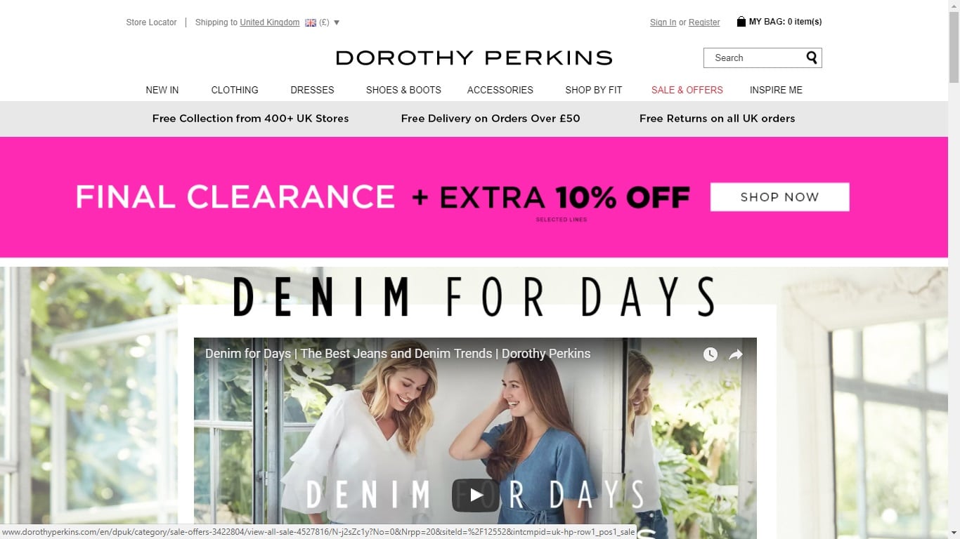 dorothy perkins student discount