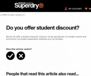 do superdry do a student discount