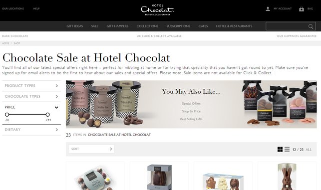 hotel chocolat student discount