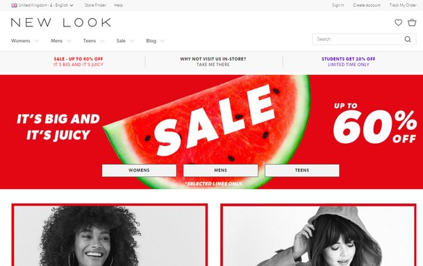 new look student sale