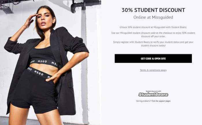missguided student discount