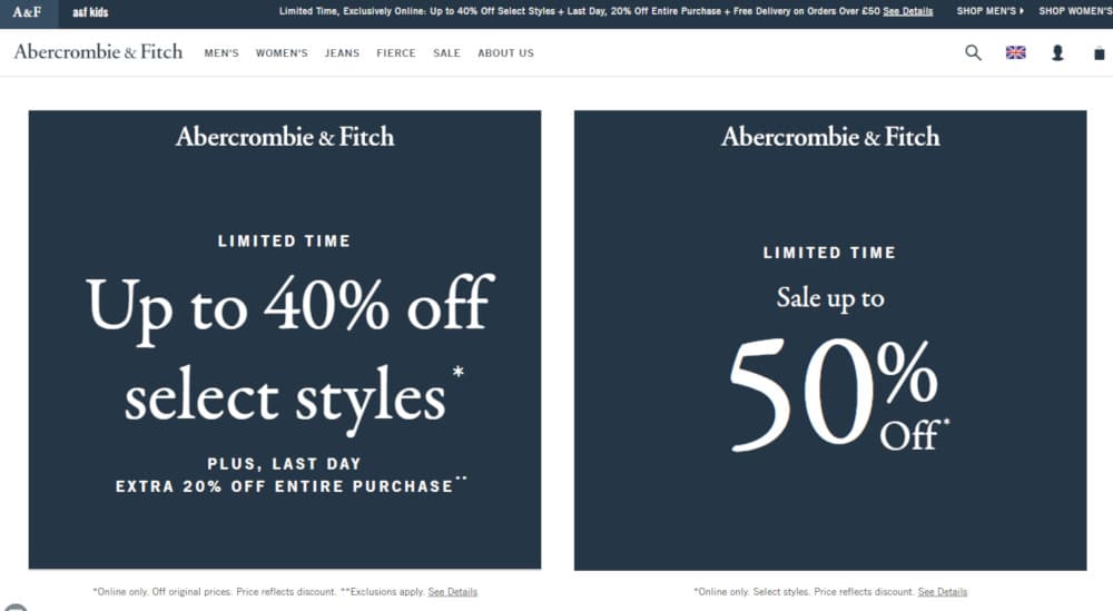 abercrombie and fitch student discount