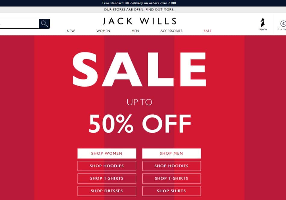 jack wills promotional code