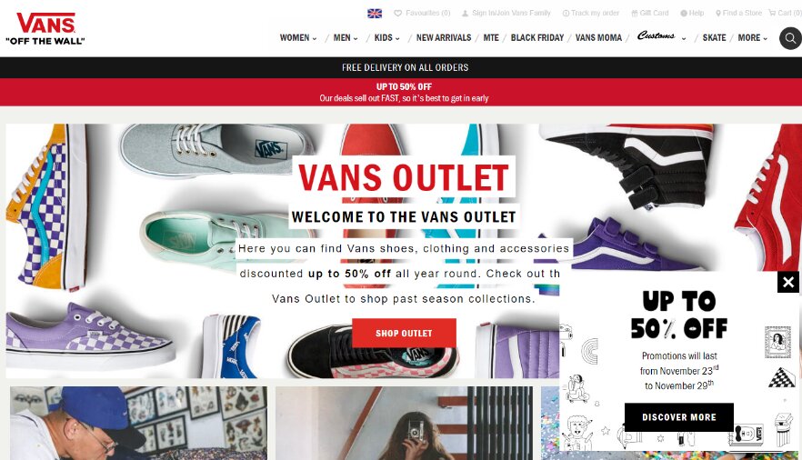 vans shoes special offers