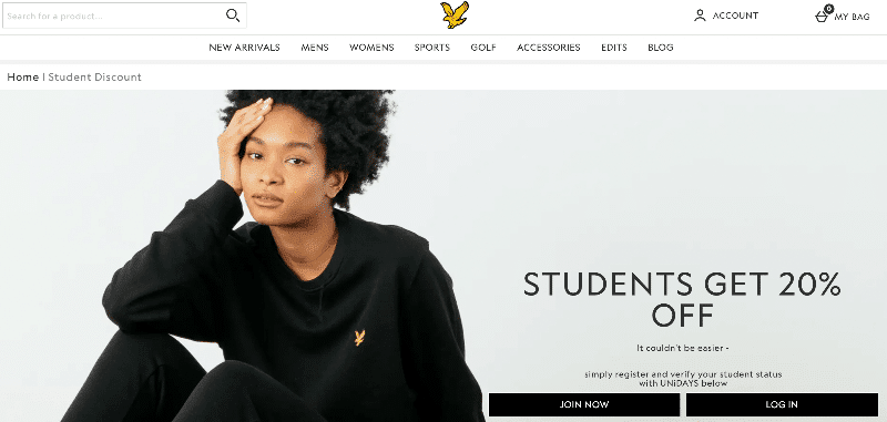 lyle and scott student discount