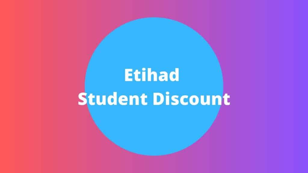 Etihad Student Discount